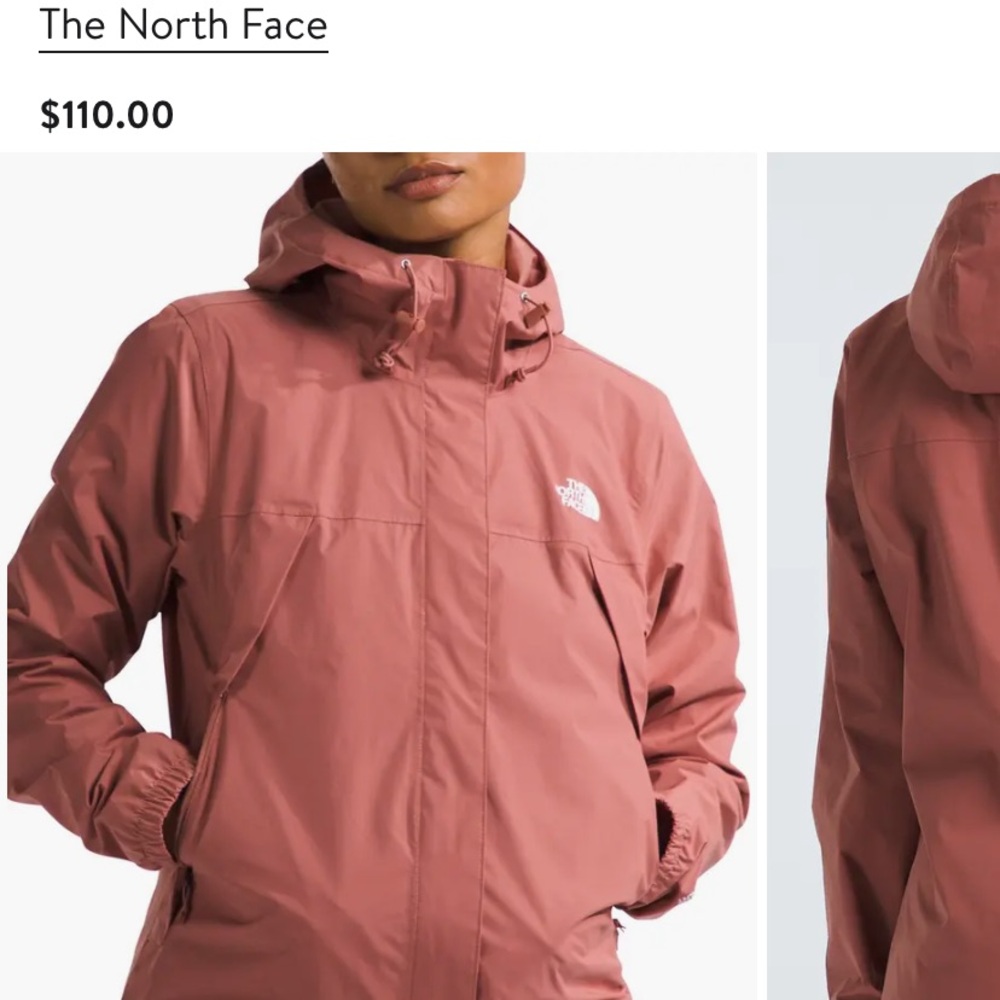 The North Face Dusty Rose Rain Jacket